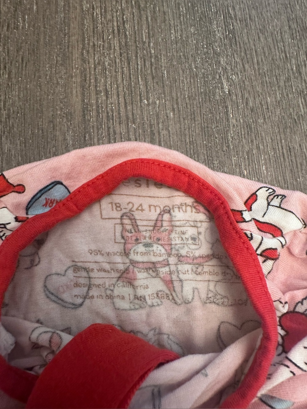 GUC HTF LITTLE SLEEPIES FUREVER VALENTINES ZIPPIES - Size 18-24M SKU:144 - Picture 4 of 5